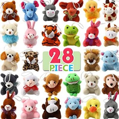 China Cute Fun Factory Directly Supply 5cm To 7cm Custom Stuffed Plush Toy Animal Rabbit Tiger Bear Lion Soft Plush Toy Mini Key Chain for sale