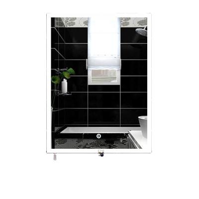 China Rectangle shape custom size custom size lodge oem odm hot selling custom frameless fogless lighting led bathroom mirror for sale