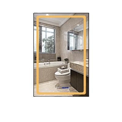 China Bright Factory Illuminated Wall Mounted Bathroom Led Cosmetic Mirror for sale