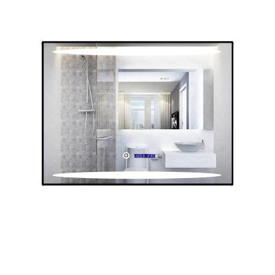 China High End Custom Bright Intelligent Hotel LED Fog Light Backlighting Wash Basin Bathroom Mirror for sale