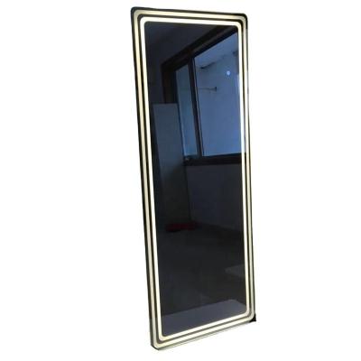 China New Bright Modern Design Backlit IP44 Smart Wall Lighted Mirror For Dressing Up for sale