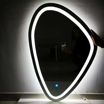 China Illuminated Decorative Irregular Shaped Mirror for sale