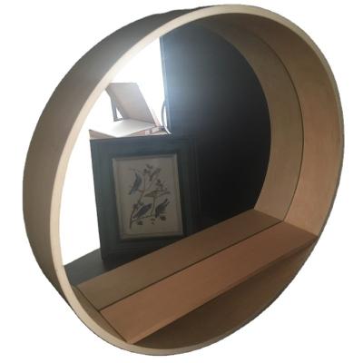 China Decorative Bathroom Wall Glass Lighted Round Mirror for sale