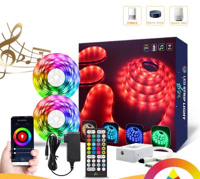 China String Lights Symphony Fireworks Lights Christmas Decoration Led Music Running Water Full Color Star Light Bar With Bluetooth for sale