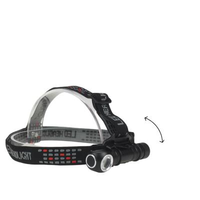 China Waterproof Usb Rechargeable Led Headlight Aluminum Zoom Headlamp Camping Working Hours Five Hours for sale