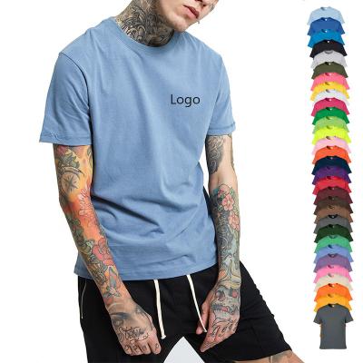 China Custom Cool Logo Oversized High Quality QUICK DRY 220 Grams 100% Cotton Plain Plus Size Men's T-Shirt for sale