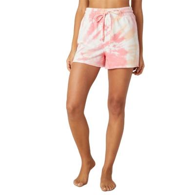 China 2021 High Quality Anti-wrinkle Ladies Fashion Sweatshorts Woman Drawstring Cotton Tie Dye Shorts for sale