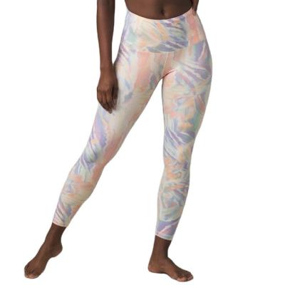 China Breathable Sport OEM Fashion Compression Yoga Tights Sublimation Print Fitness Legging For Women for sale