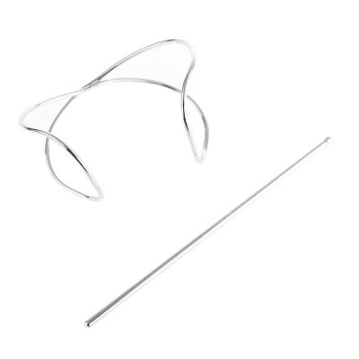 China European and American ball metal head hair accessories of new soft irregularly curved metal hairpin for sale