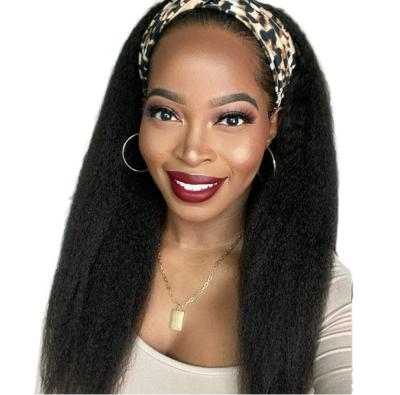 China Straight Women Headband Wig Headband Wig Hair For Black Women Lace Up Non Front Wigs for sale