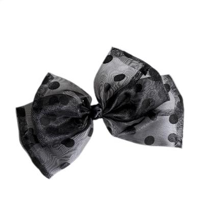 China Korean Wholesale Hair Accessories Dot Bow Hairpin Hair Bow Polka Dot Hair Band Hair Tie Big Hair Accessories for sale