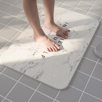 China China Supplier Super Washable Anti-Slip Foot Pad Absorb Dry Diatomite Bath Mat for sale