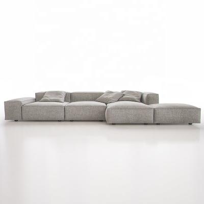 China Wilson Space Living Divani NeoWall Soft Sofa Composition Very Cheap Price Hot Sale Gray Fabric Wood Sofa Living Room Furniture for sale