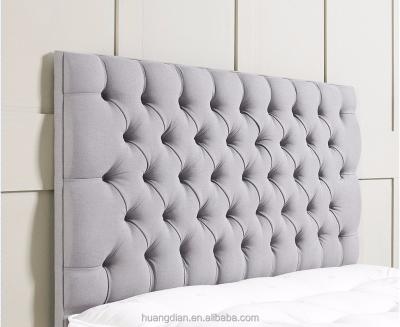 China Wholesale Gray Hotel Bedroom Furniture Chesterfield Upholstered Headboard for sale