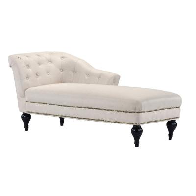 China Beige Chesterfield SOFA Foshan Hotel Furniture Factory Fabric Hotel Bedroom Sofa Chaise Lounge for sale