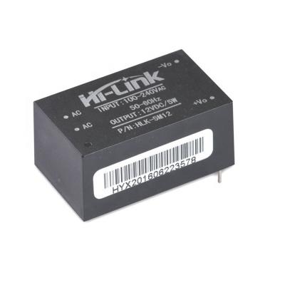 China Smart Home HLK-5M12 AC-DC Located 220V Power Supply Module In 12V 5W for sale