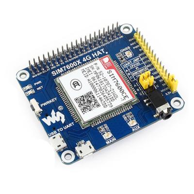 China 4G / 3G / 2G / GSM / GPRS / GNSS HAT for Raspberry Pi GNSS Setting Module Support LTE CAT4 Based on SIM7600CE SIM7600CE Development Board for sale