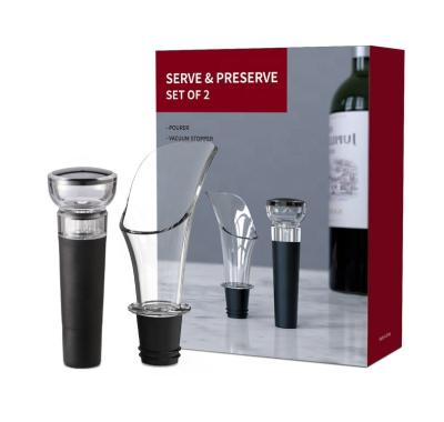 China Amazon Success Wine Accessoriesaerator Pourer Wine Decanter and Corks Stocked Glass Set for sale