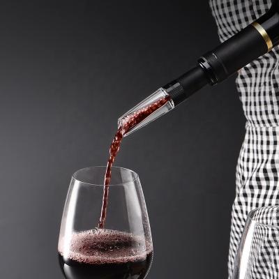 China OEM Stocked Glass Wine Aerator Dispenser Decanter Pourer Aerator For Wine for sale