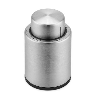 China New Stocked Unique Design Stainless Steel Quality Wine Bottle Wine Accessories Premium Reusable And Durable Stopper for sale