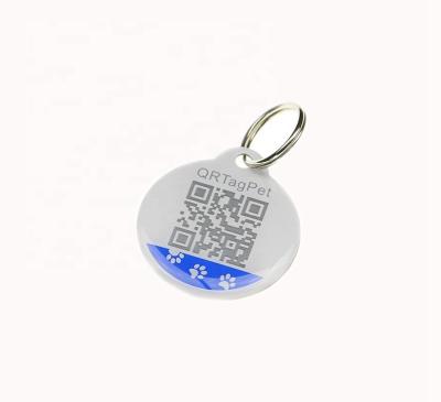 China Custom High Quality Waterproof/Waterproof NTAG213 RFID QR Code Pet Tag For Dog Cat for sale