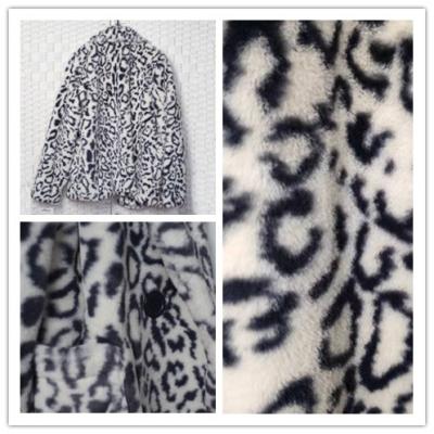 Cina Rivestimento S - XL della pelliccia del Faux potato stampa del leopardo facoltativo per le giovani signore in vendita