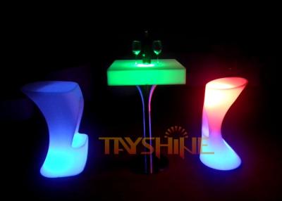 China Customized Multicolor Led Bar Tables Rechargeable Led Coffee Table for Home / Pub / Bar for sale