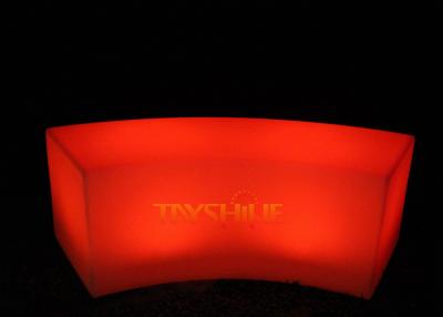 China Fashionable Red LED Lounge Furniture , LED Patio Bar Stools With Glowing Light for sale