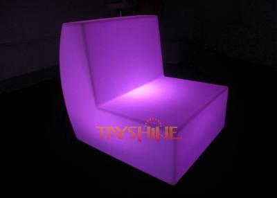 China Rechargeable Illuminous LED Bar Stools With Backs / Glow Outdoor Furniture for sale