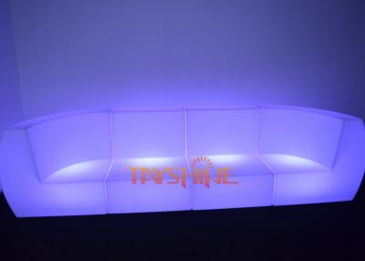 China Fireproof PE LED Bar Stools Illuminated LED Sofa For Home Bar , Party And Events for sale