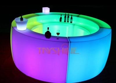 China Fireproof Glowing LED Bar Counter Furniture , Acrylic LED Lounge Furniture for sale