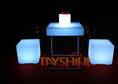 Chine Le cocktail allument la recharge multi de couleur de Tableau de barre, le tabouret de bar de LED et l'ensemble de Tableau à vendre