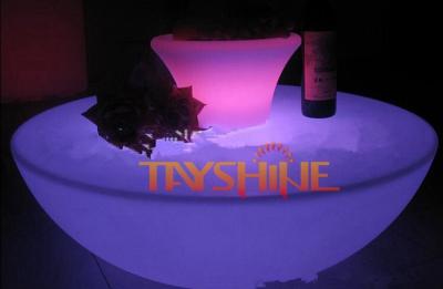 China Large PE Illuminated LED Cocktail Tables With 16 Single Colors For Bar  /  Wedding for sale