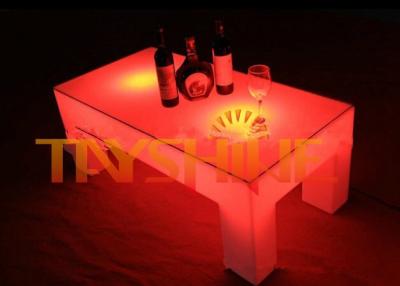 China Super helle LED-Kneipen-Tabelle mit 16 ändernder Farbe/rechteckigem LED-Couchtisch zu verkaufen