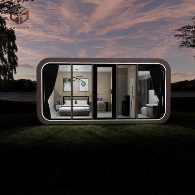 China 5.4 Ton White Apple Capsule House Prefab Glamping Pods Anti Corrosion for sale