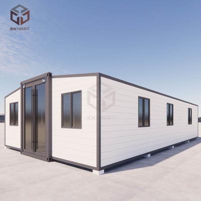 China 40 Foot Prefab Expandable Shipping Container House For Construction Sites for sale