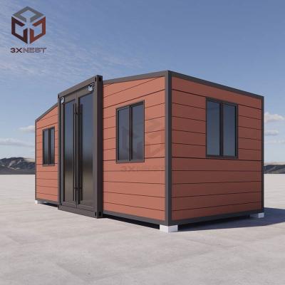 Chine Container durable maison évolutive bâton mobile maison préfabriquée évolutive 19ft x 20ft à vendre