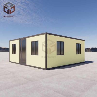 China 40ft Expandable Prefab Fold Out Container Homes Shelter Fast Assembly for sale