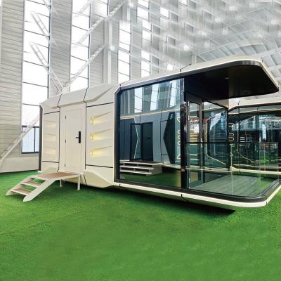 China Custom Modular Space Prefab Office Pod Homes Polyurethane Insulated for sale