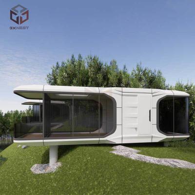 China Fireproof Capsule Prefabricated Glamping Pods Homes 29.6m2 for sale