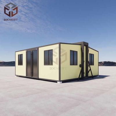 China Starter Tiny Prefab Folding House Container 27.5SqM Customized for sale