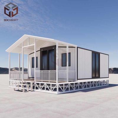 China Insulation EPS Expandable Double Wing Container House with Steel Door for sale