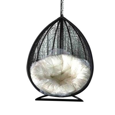 China Stylish outdoor garden egg shaped chair rattan hanging swing lounge bed for sale awrf5520a rattan hanging bed for sale