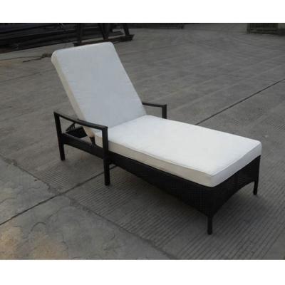 China Classic sun cheap pool patio chairs black chaise lounger chair bali rattan outdoor furniture hot sales wicker round lounge for sale