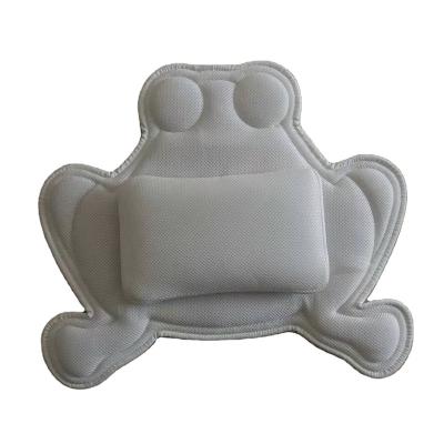 China Sustainable Bath Pillows For Tub Luxury Customized Ergonomic Bath Pillow For Neck Shoulders And Back Support Frog for sale