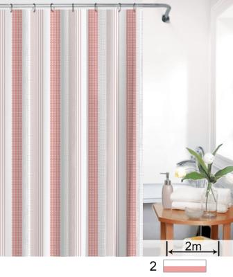 China Stocked Stripe Horizontal Shower Curtain for sale