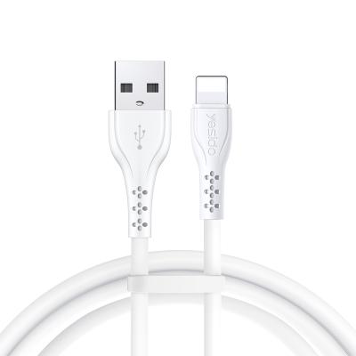 China Multi Function Data Transfer Cable Yesido OEM Logo Fast Pvc 1M 2M Data Para 2.4A Charging Usb To Lightning Charger Cord Cable For Apple Iphone 12 Lightning for sale