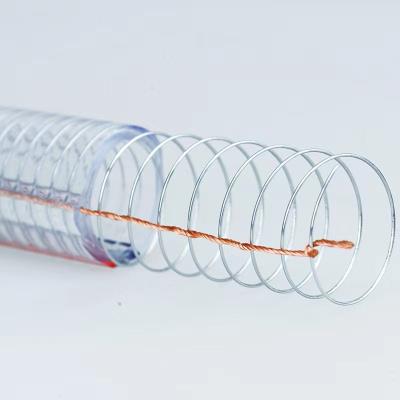 China Industrial Fiber PVC Anti Static Compound PVC Customer Clear Steel Pipe for sale