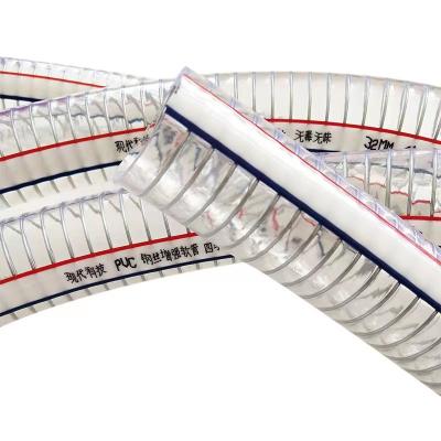 China Newest Design Flexible PVC Steel Wire Anti-static High Pressure Hose Soft Good Quality Transparent PVC Hose for sale