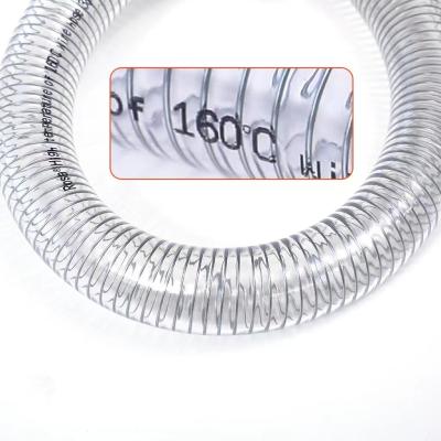 China Transparent Safety Suction Wire PVC Safety Reinforced PVC Steel Pipe for sale